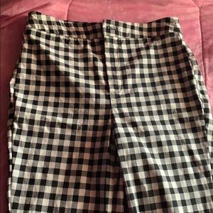 checkered pants. the price is negotiable
